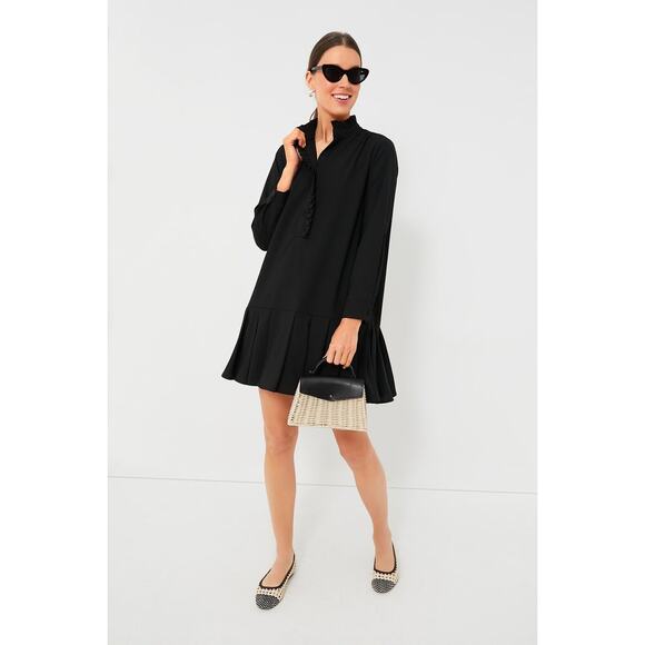 TUCKERNUCK Black Crepe Tate Dress Size L NWT Retail $168 Tuckernuck - Picture 4 of 8